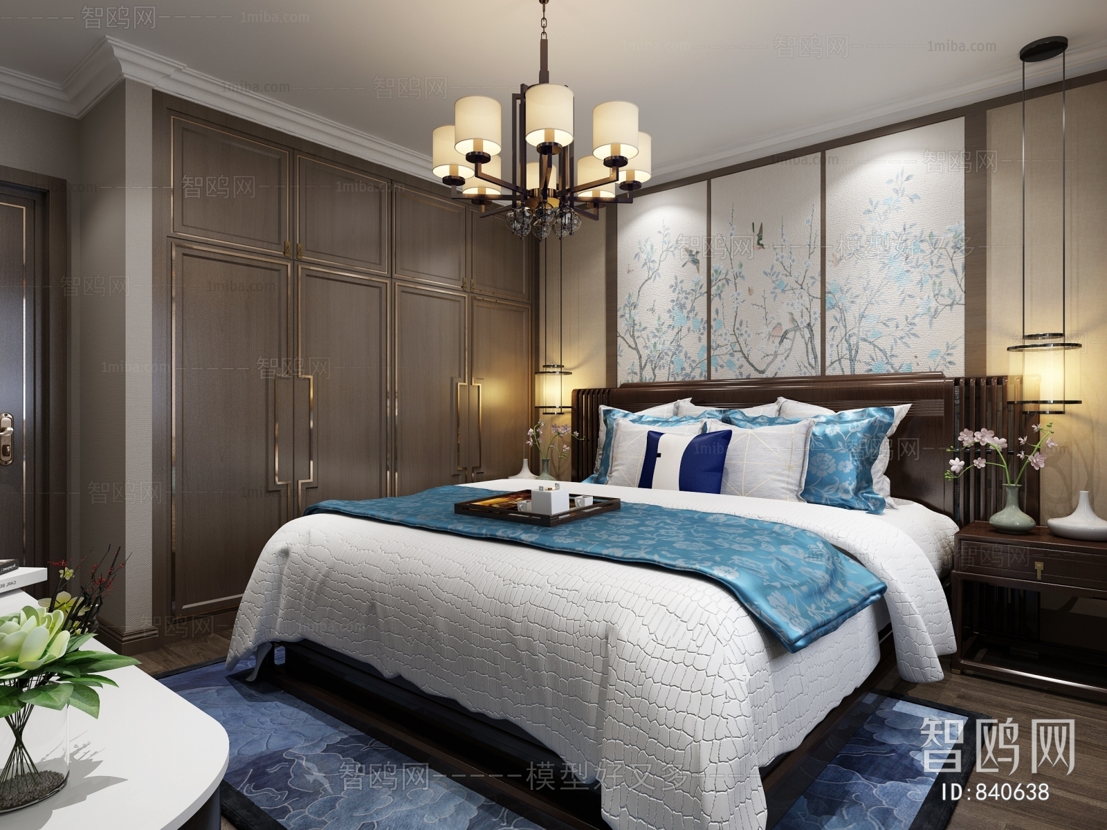 New Chinese Style Bedroom