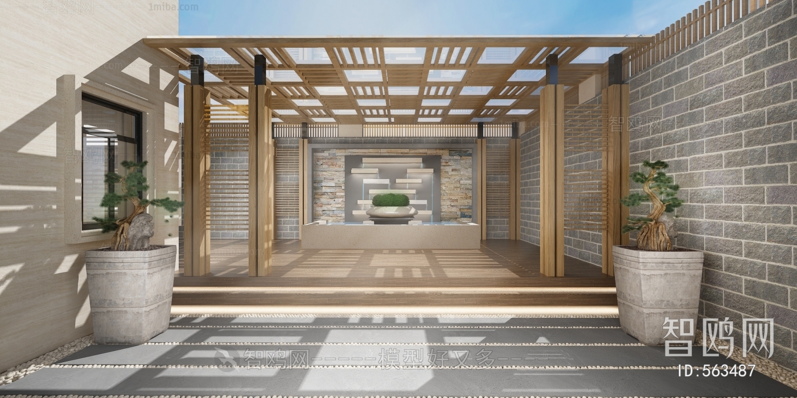 New Chinese Style Courtyard/landscape