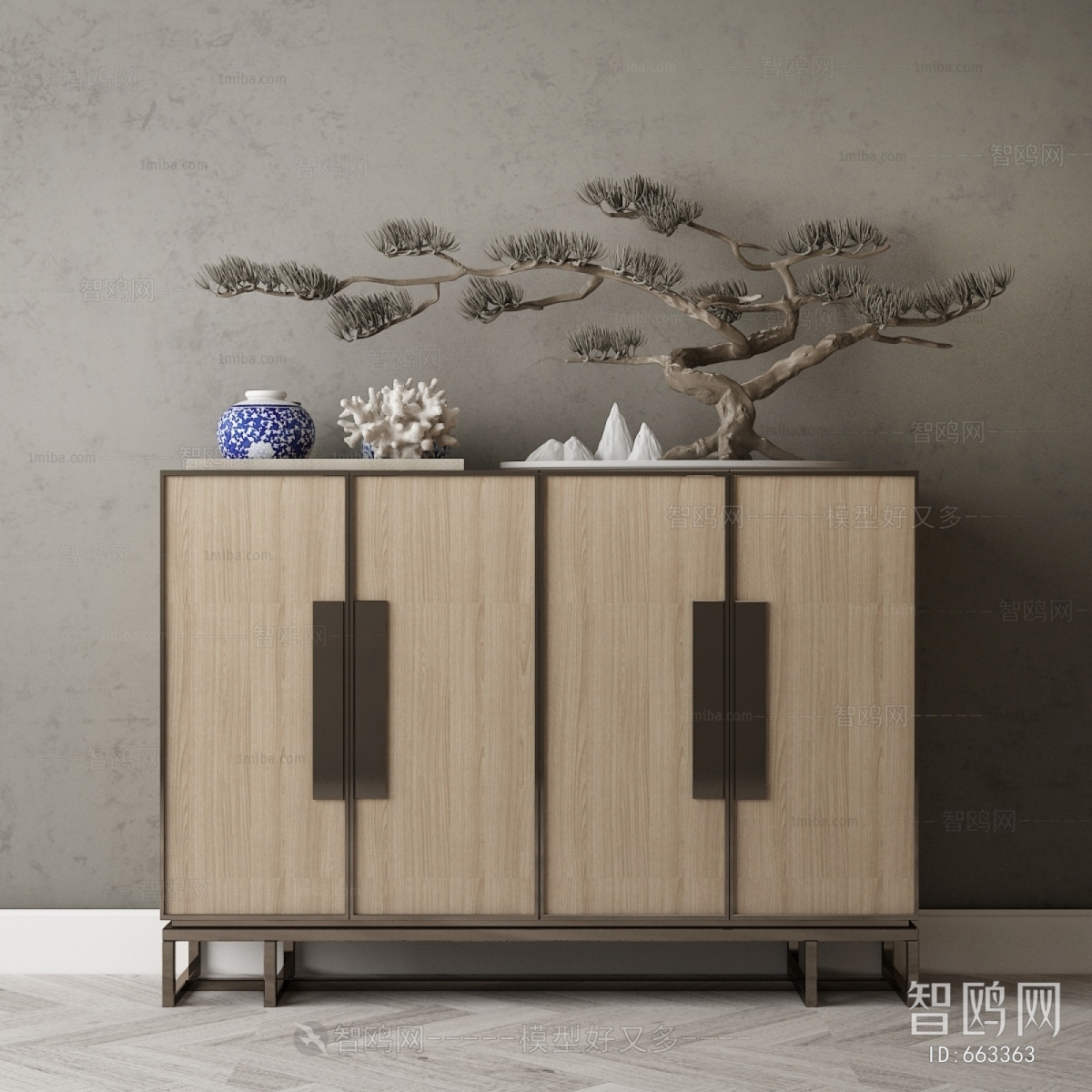 New Chinese Style Side Cabinet/Entrance Cabinet