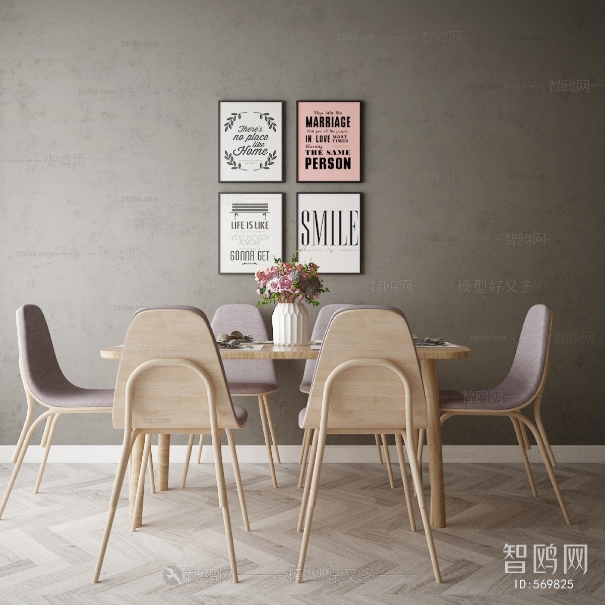 Nordic Style Dining Table And Chairs