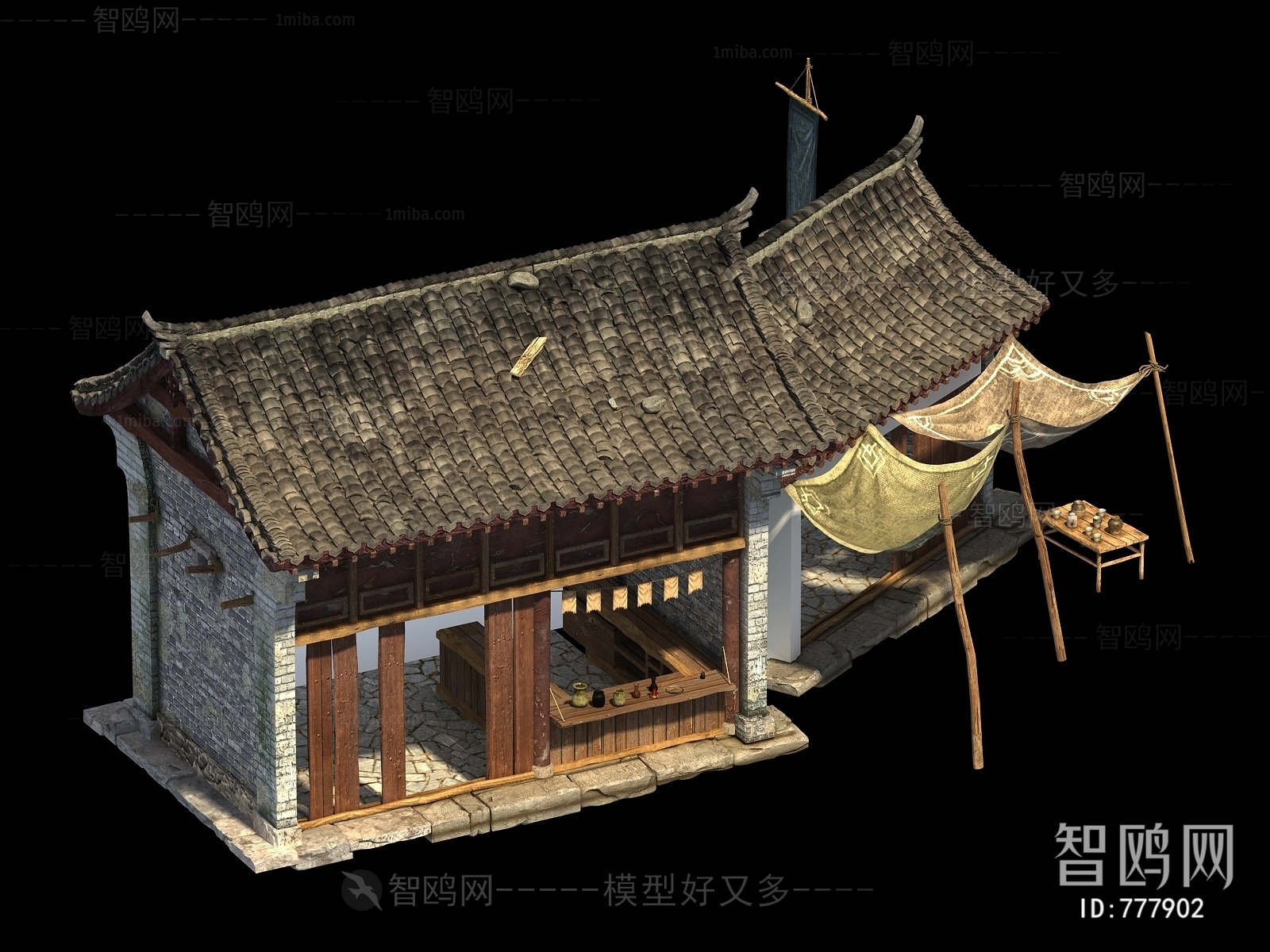 Chinese Style Ancient Architectural Buildings