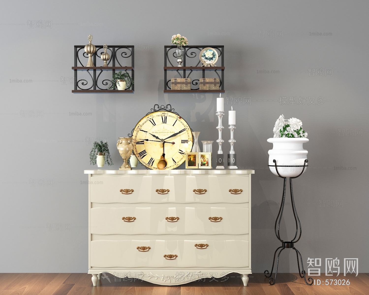 New Classical Style Sideboard