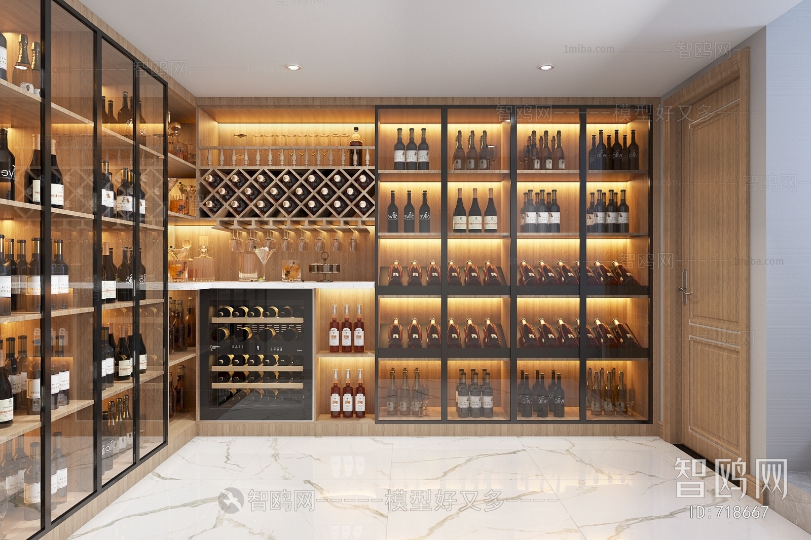 Modern Wine Cellar/Wine Tasting Room