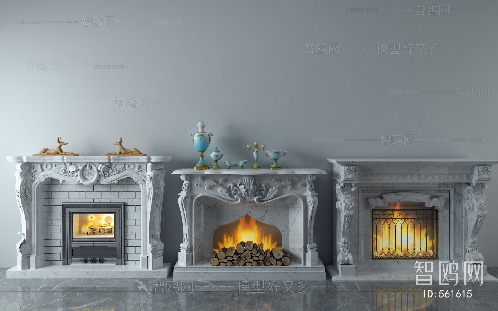 European Style Fireplace