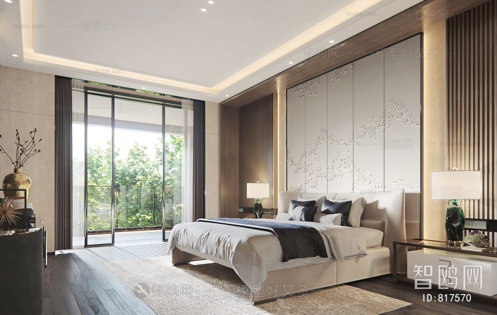 New Chinese Style Bedroom