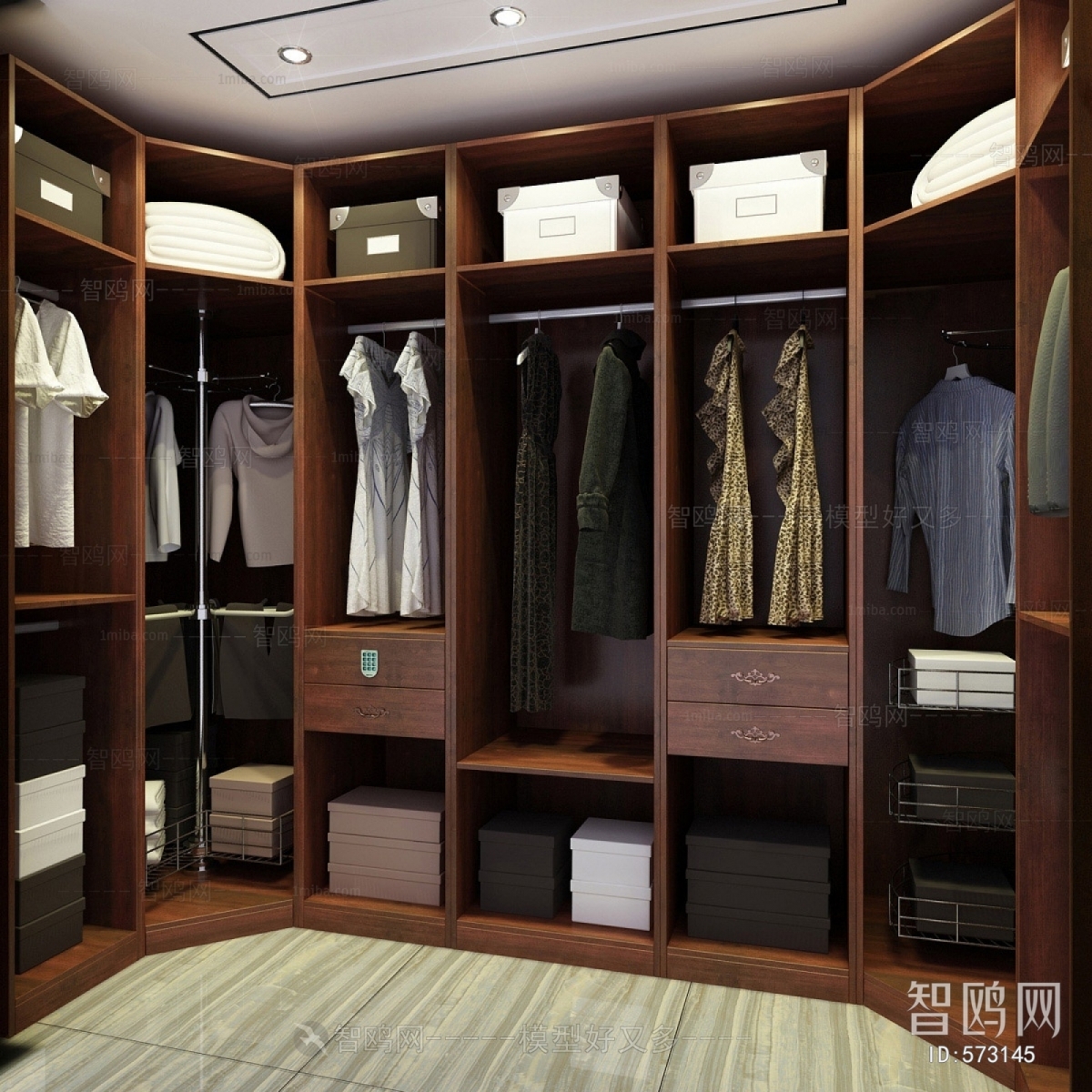 Modern Clothes Storage Area