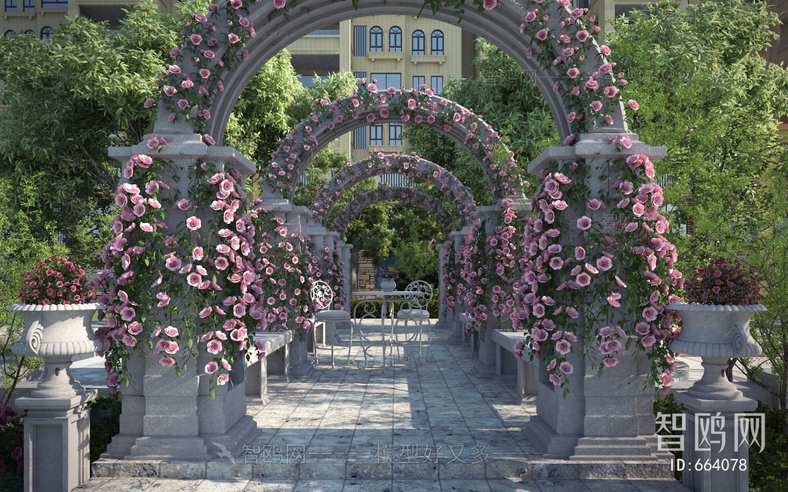 New Classical Style Garden Landscape