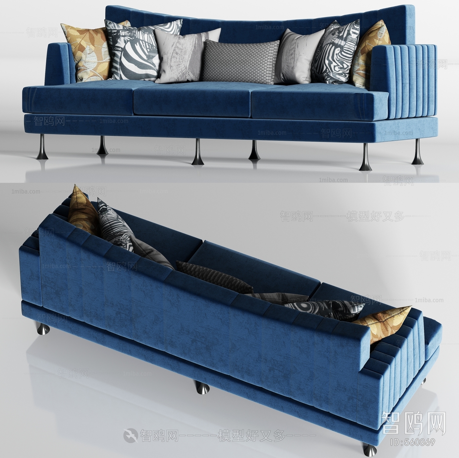 Simple European Style Multi Person Sofa