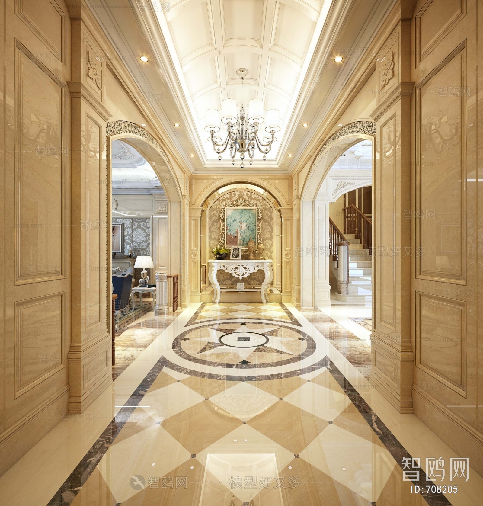 European Style Hallway