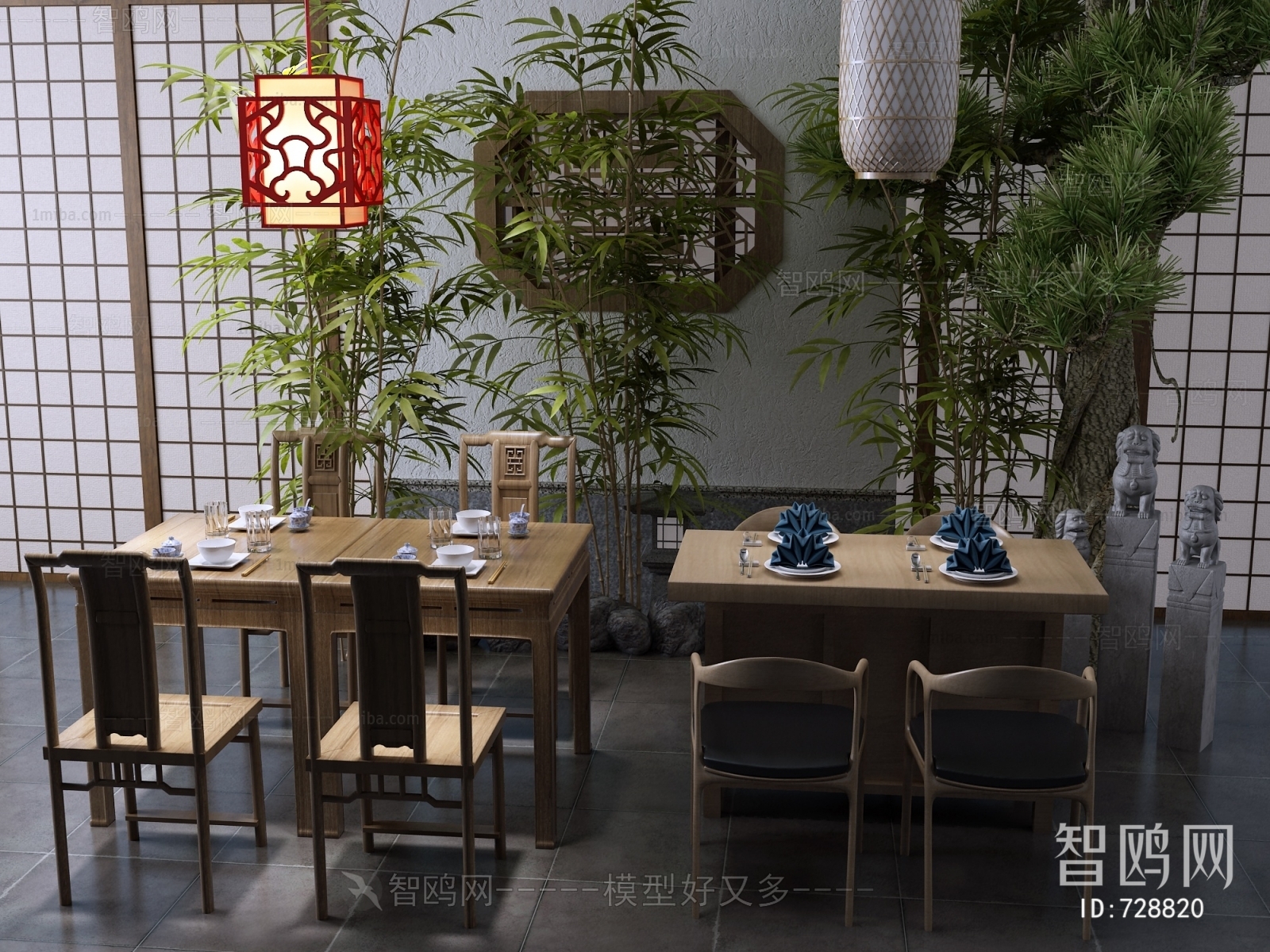 New Chinese Style Dining Table And Chairs