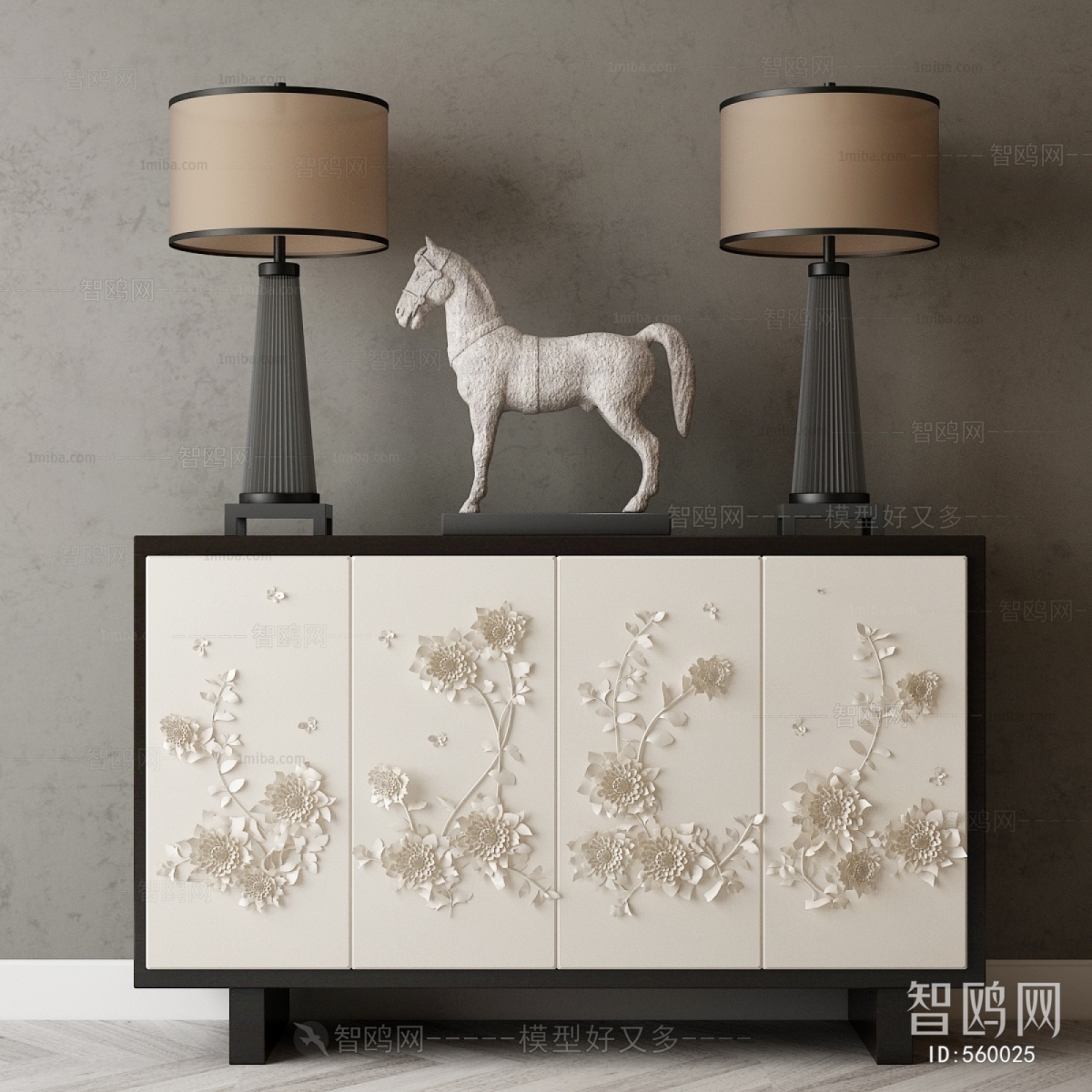 New Chinese Style Decorative Cabinet