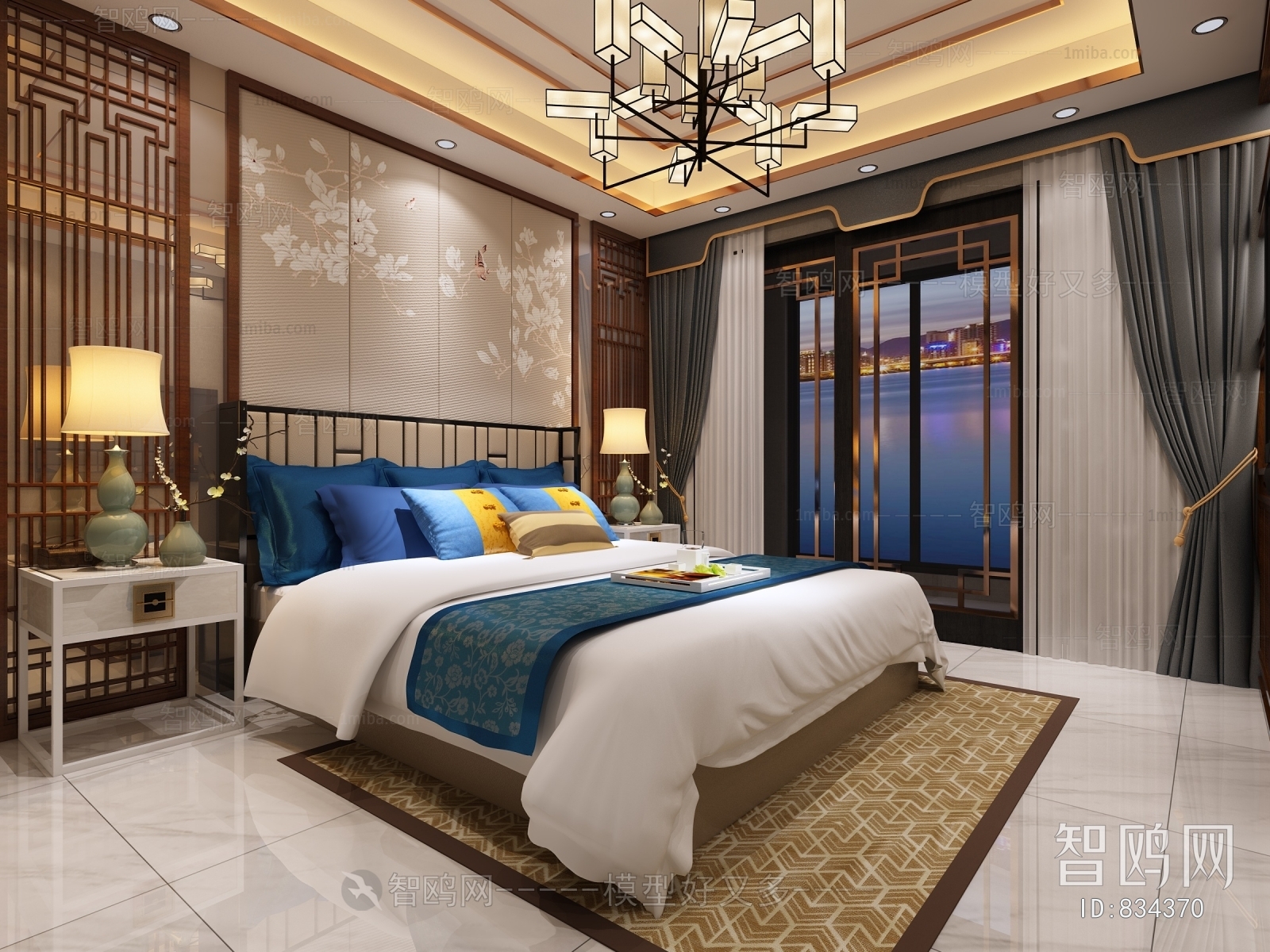 New Chinese Style Bedroom