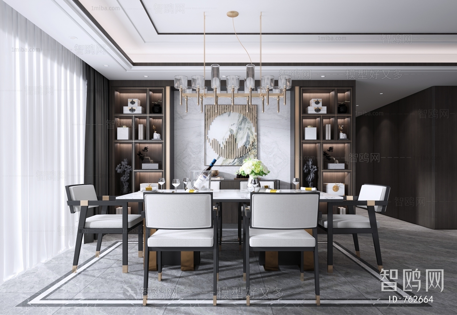 New Chinese Style Dining Room