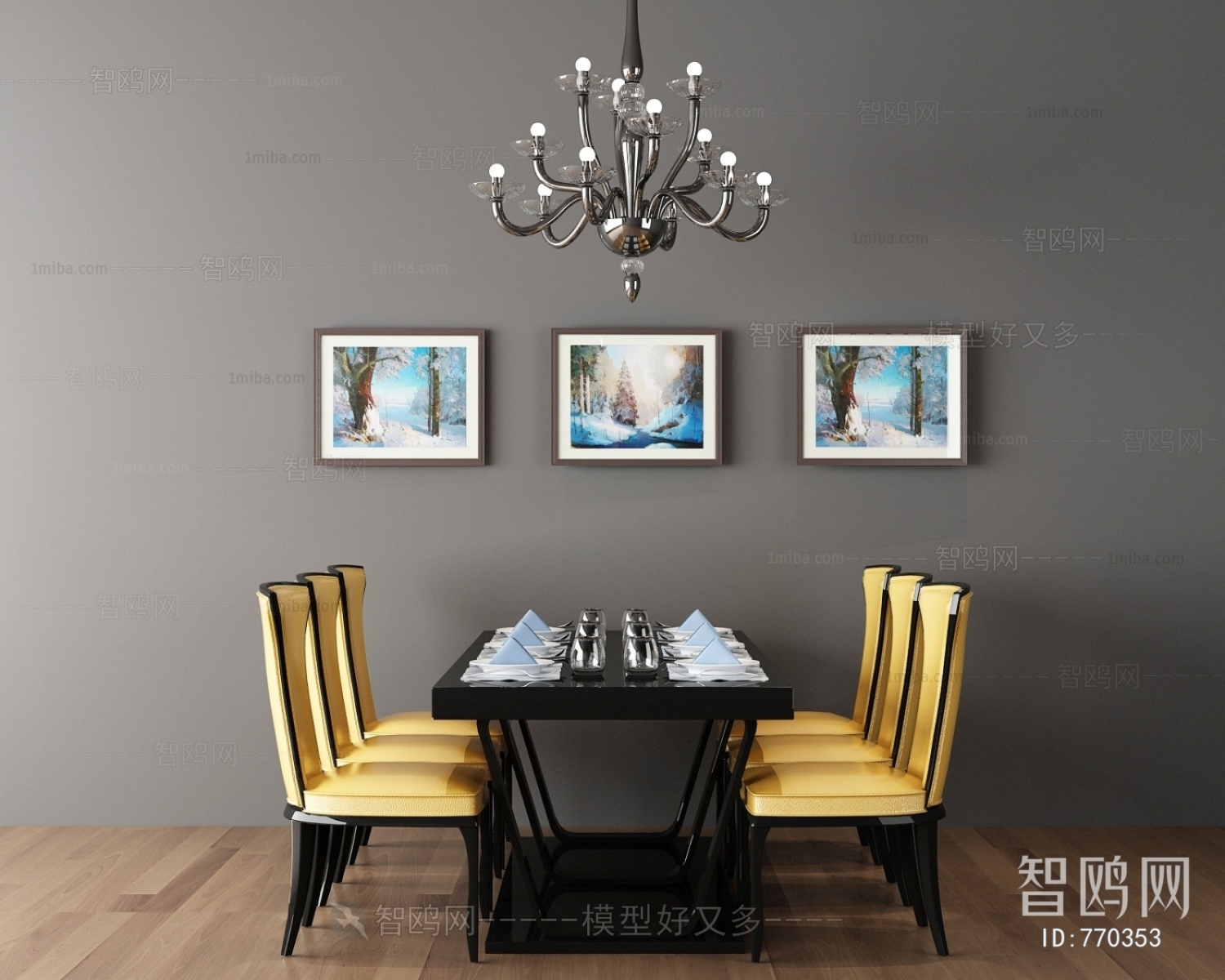 American Style Simple European Style Dining Table And Chairs