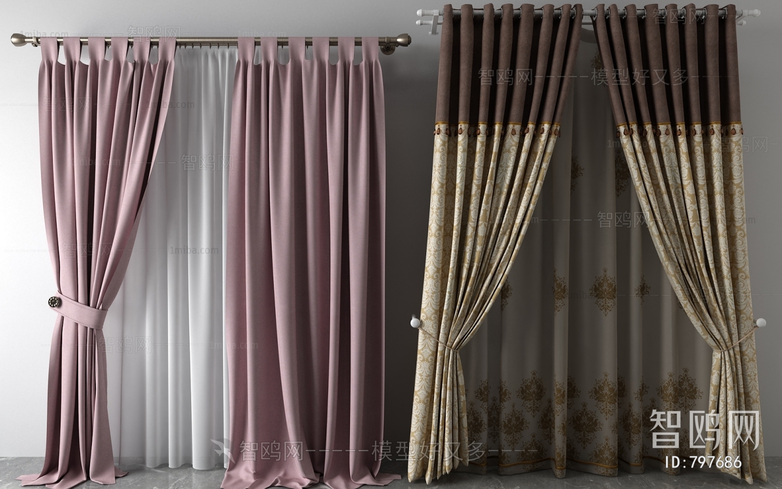 Simple European Style The Curtain