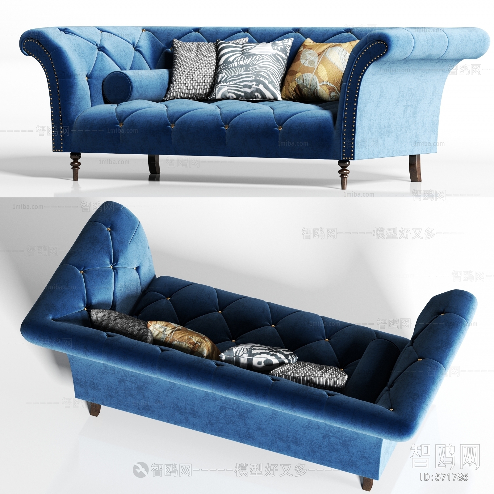 Simple European Style A Sofa For Two