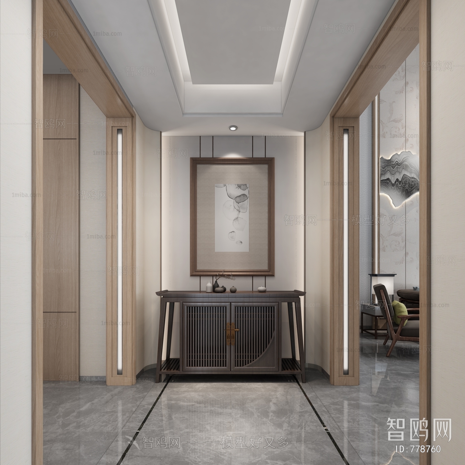 New Chinese Style Hallway