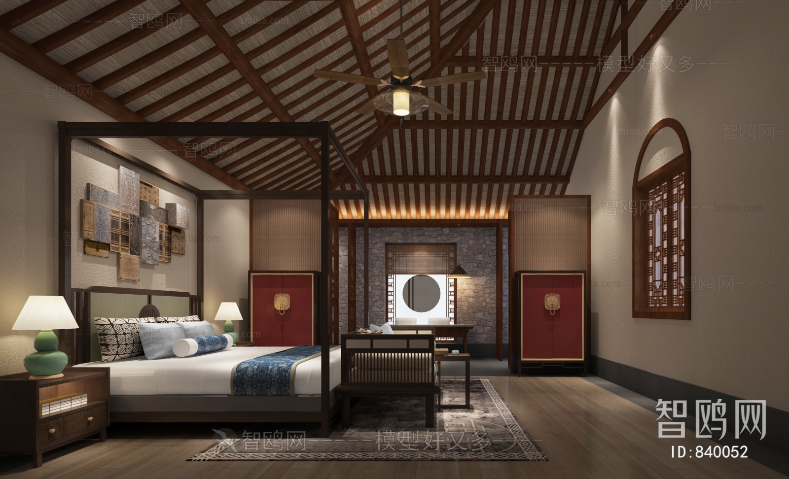 New Chinese Style Bedroom