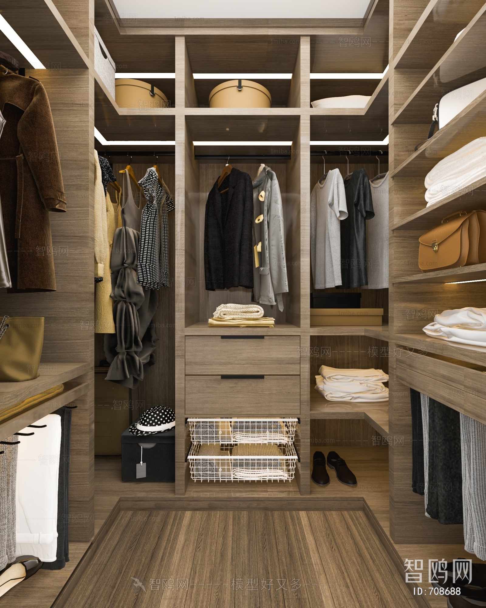 Modern Clothes Storage Area