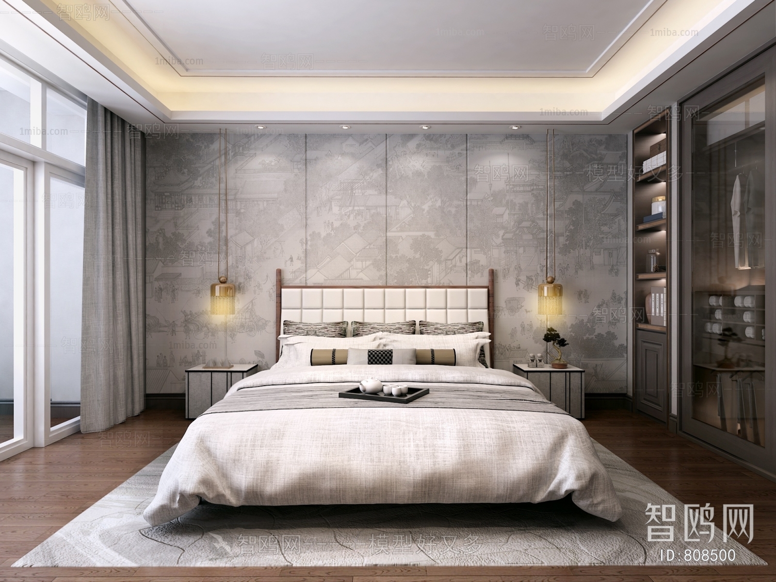 New Chinese Style Bedroom