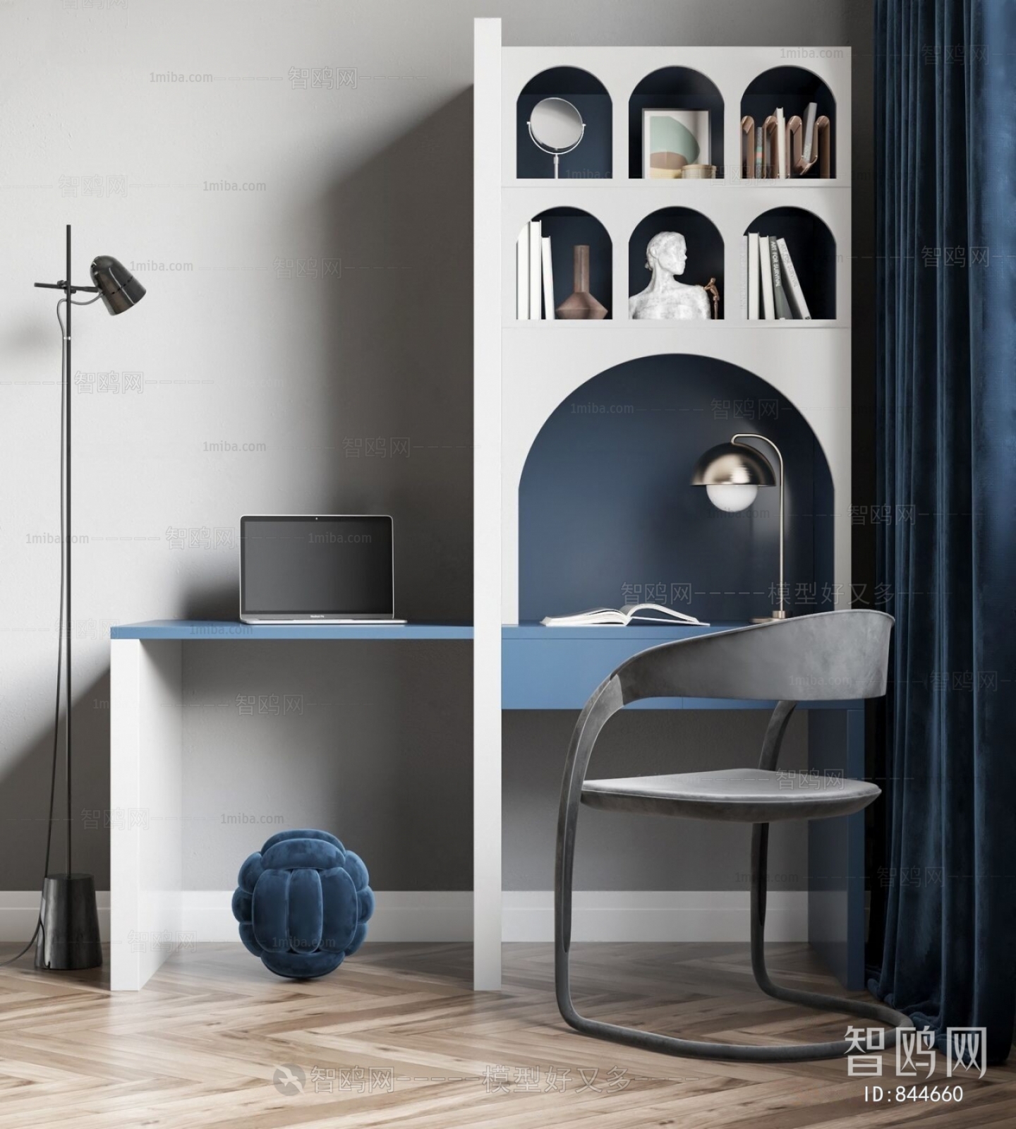 Nordic Style Computer Desk And Chair