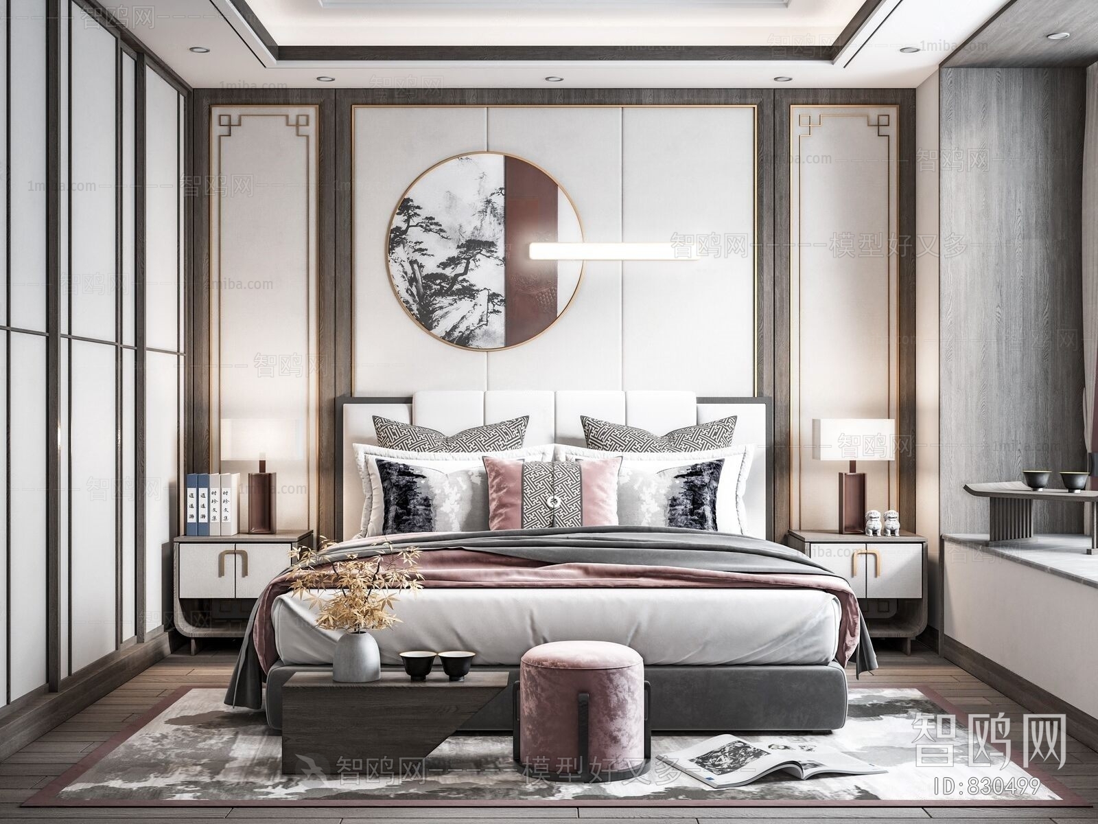 New Chinese Style Bedroom