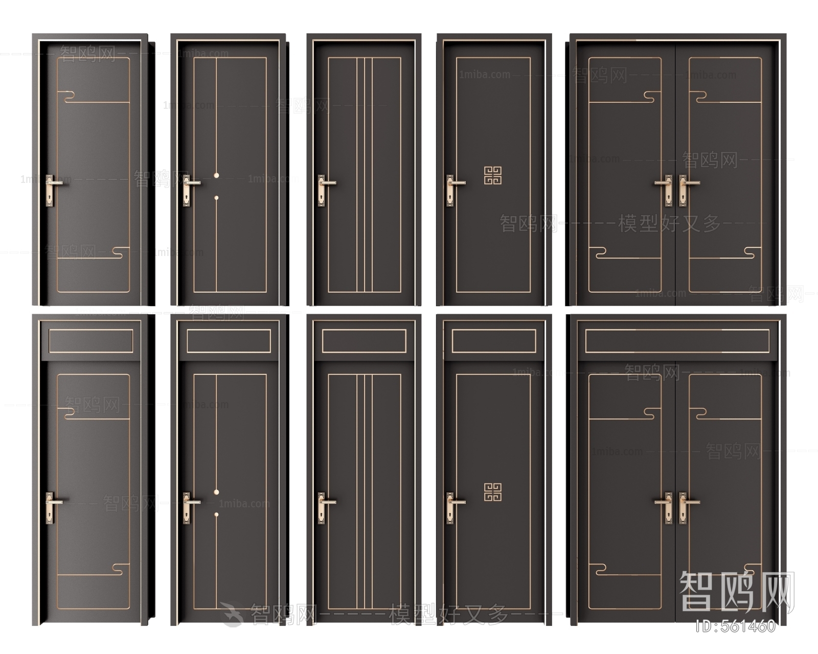 New Chinese Style Single Door