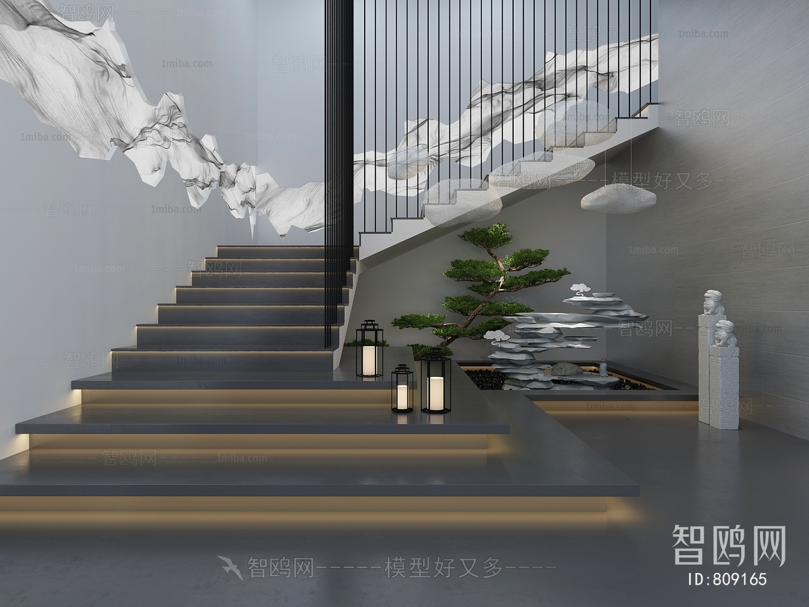 New Chinese Style Stair Balustrade/elevator