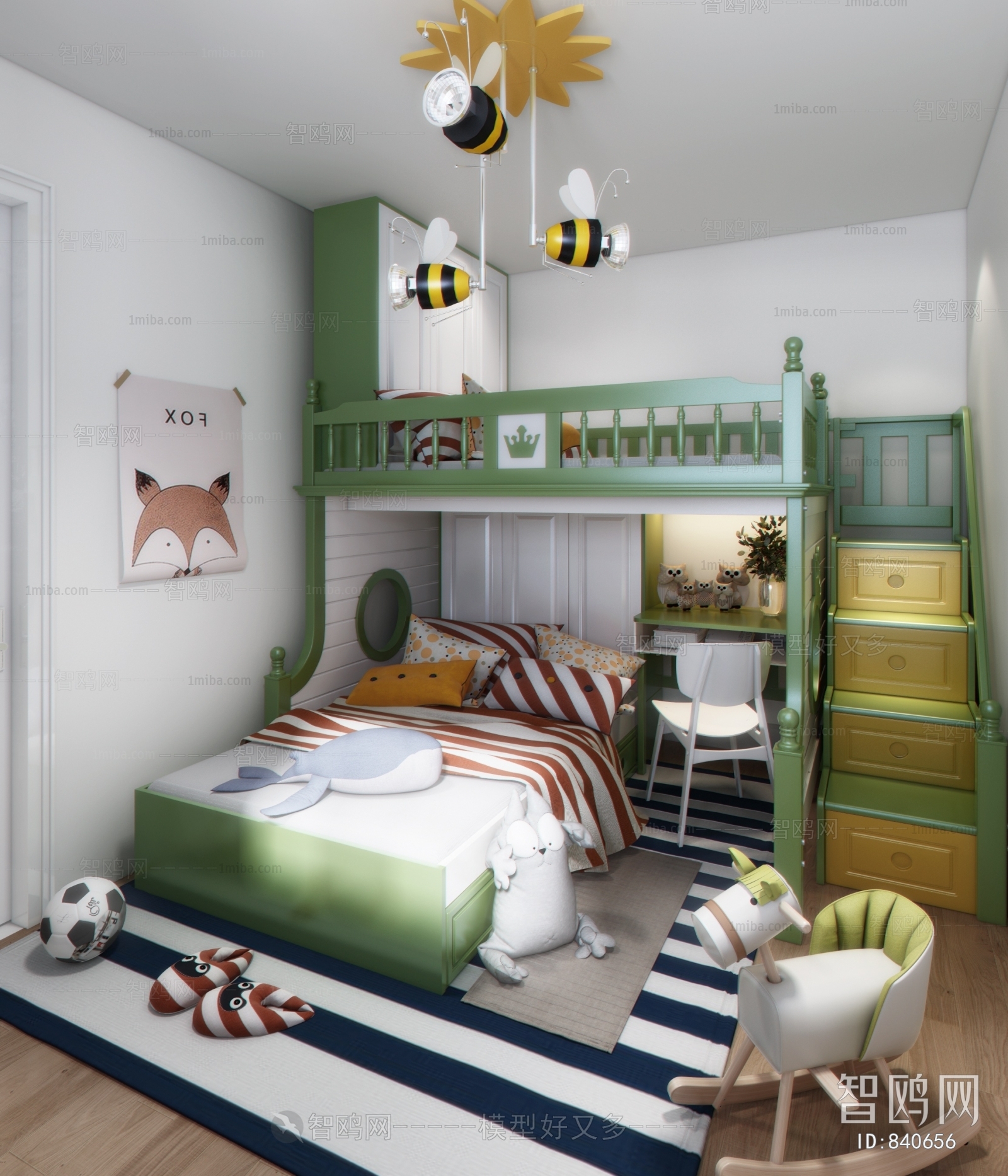 Mediterranean Style Children's Room