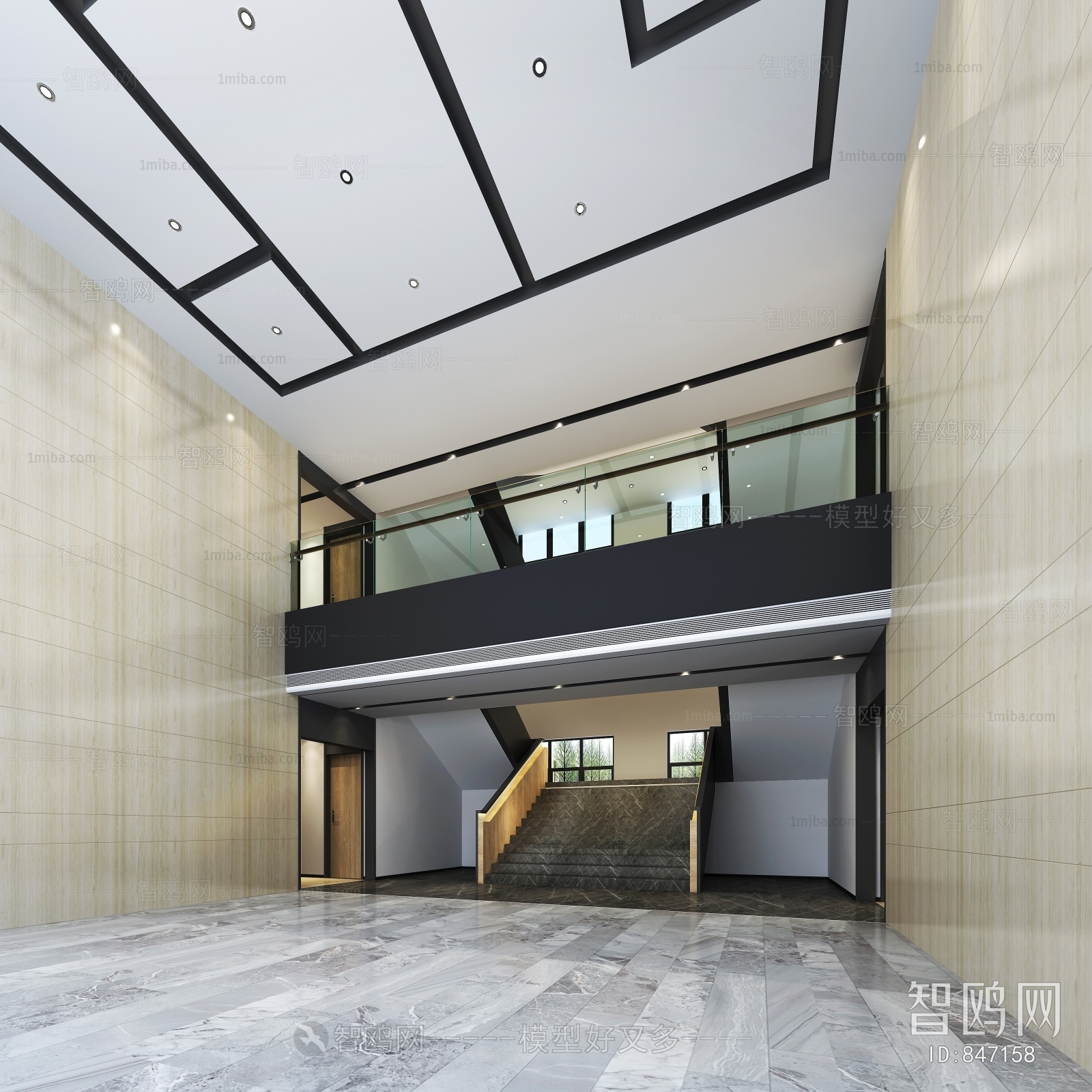 Modern Office Reception Desk