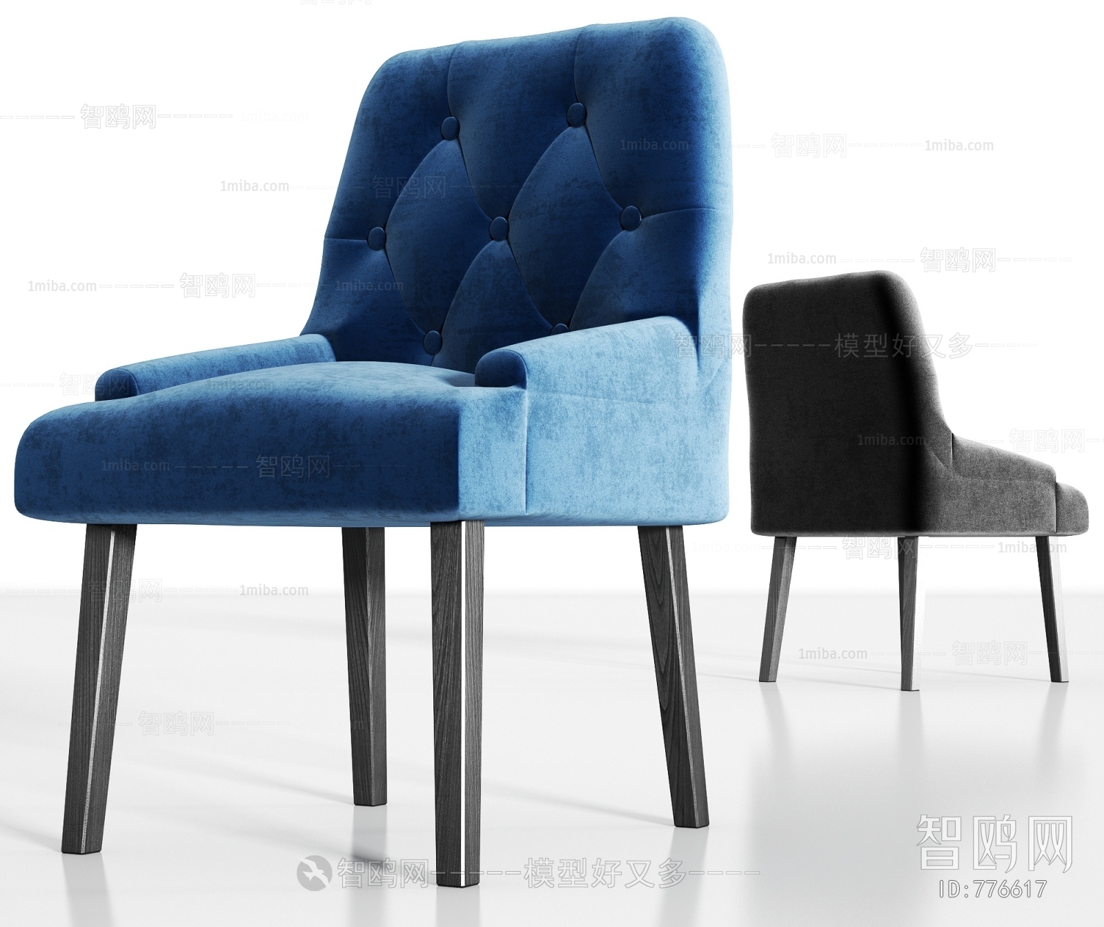 Simple European Style Single Chair