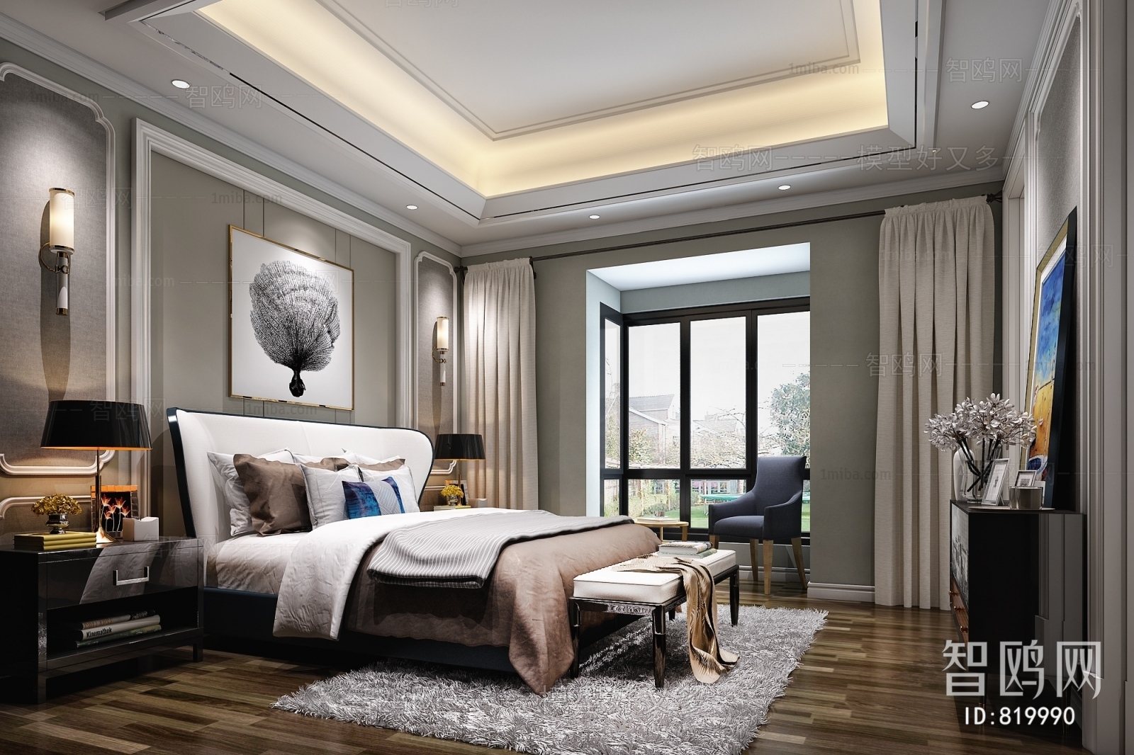 Post Modern Style Bedroom