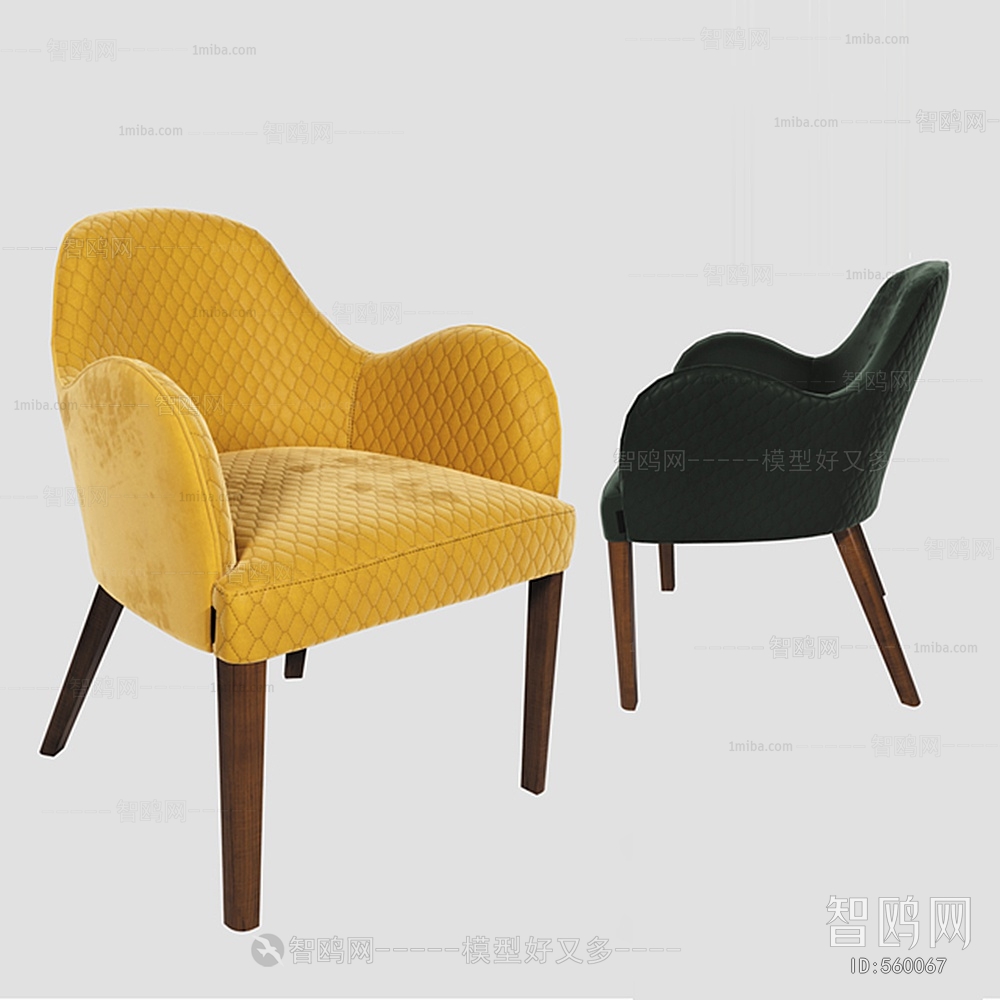 Simple European Style Single Chair