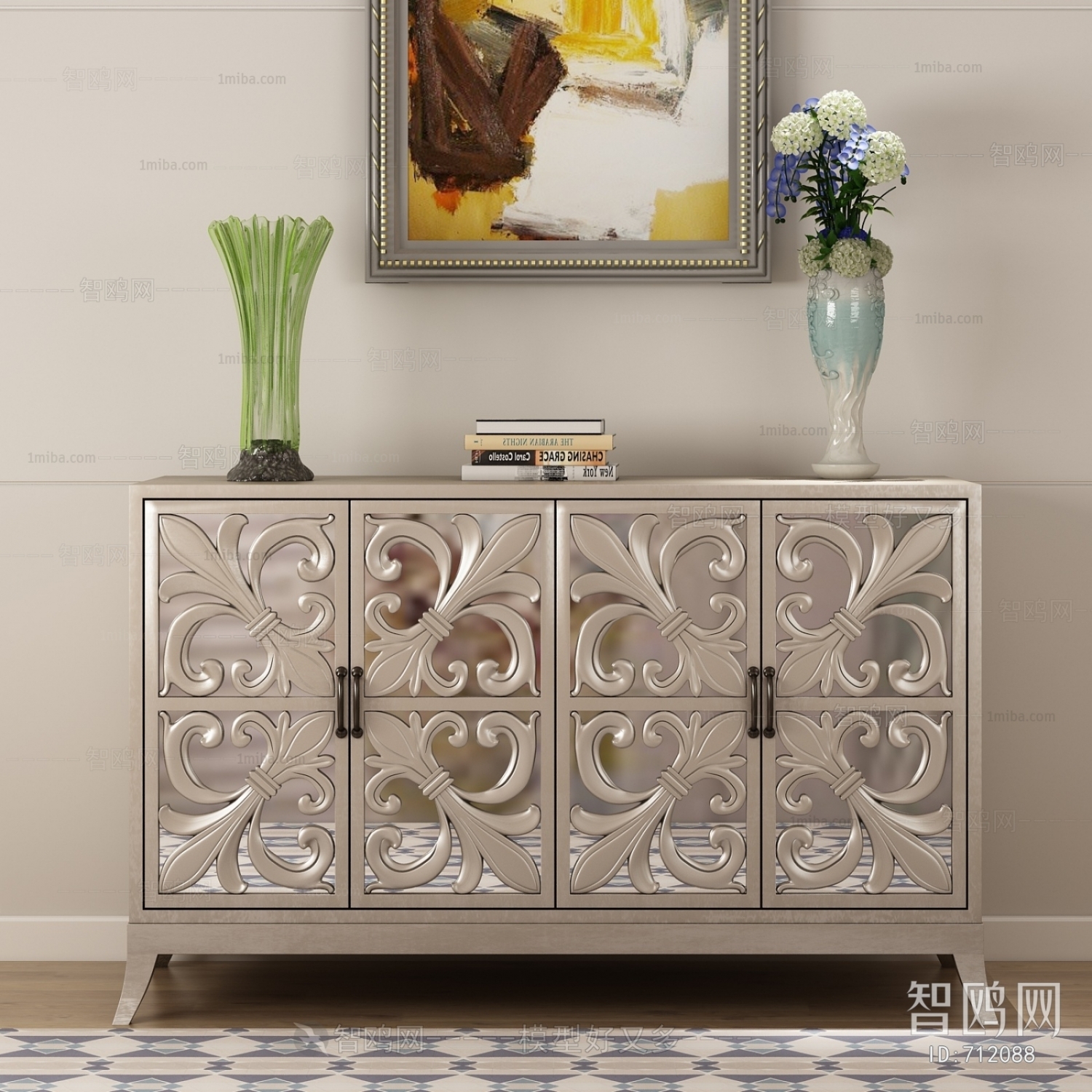 Post Modern Style Decorative Cabinet