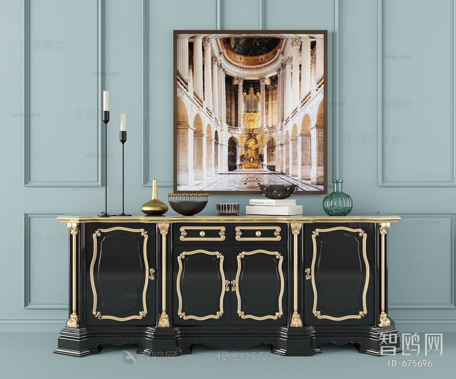 European Style Decorative Cabinet
