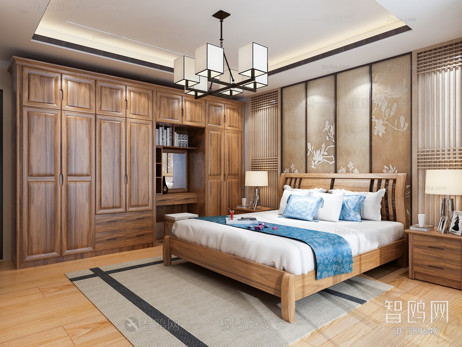 New Chinese Style Bedroom