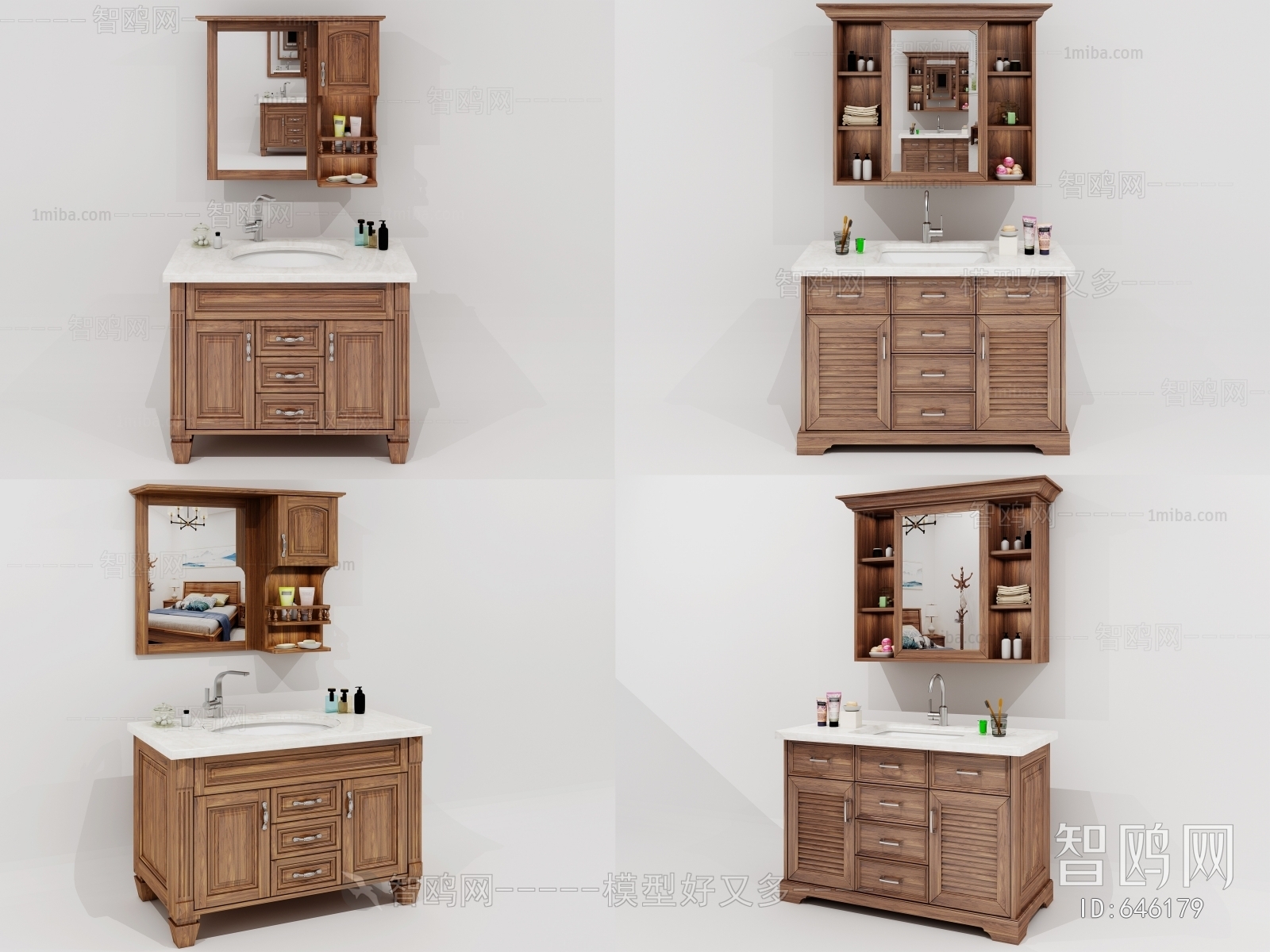 Nordic Style Bathroom Cabinet