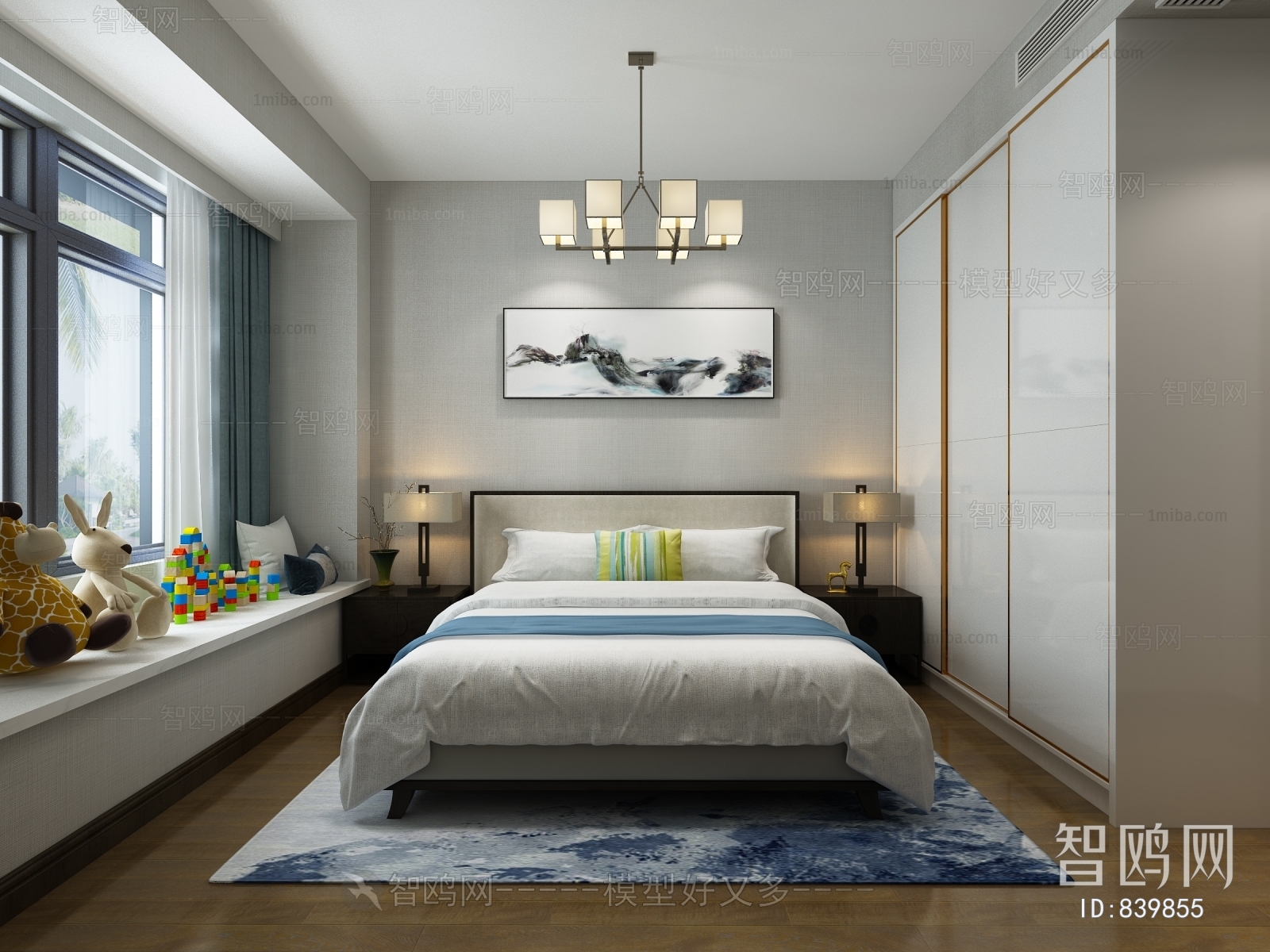 New Chinese Style Bedroom