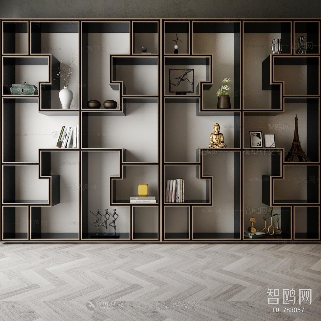 New Chinese Style Decorative Cabinet