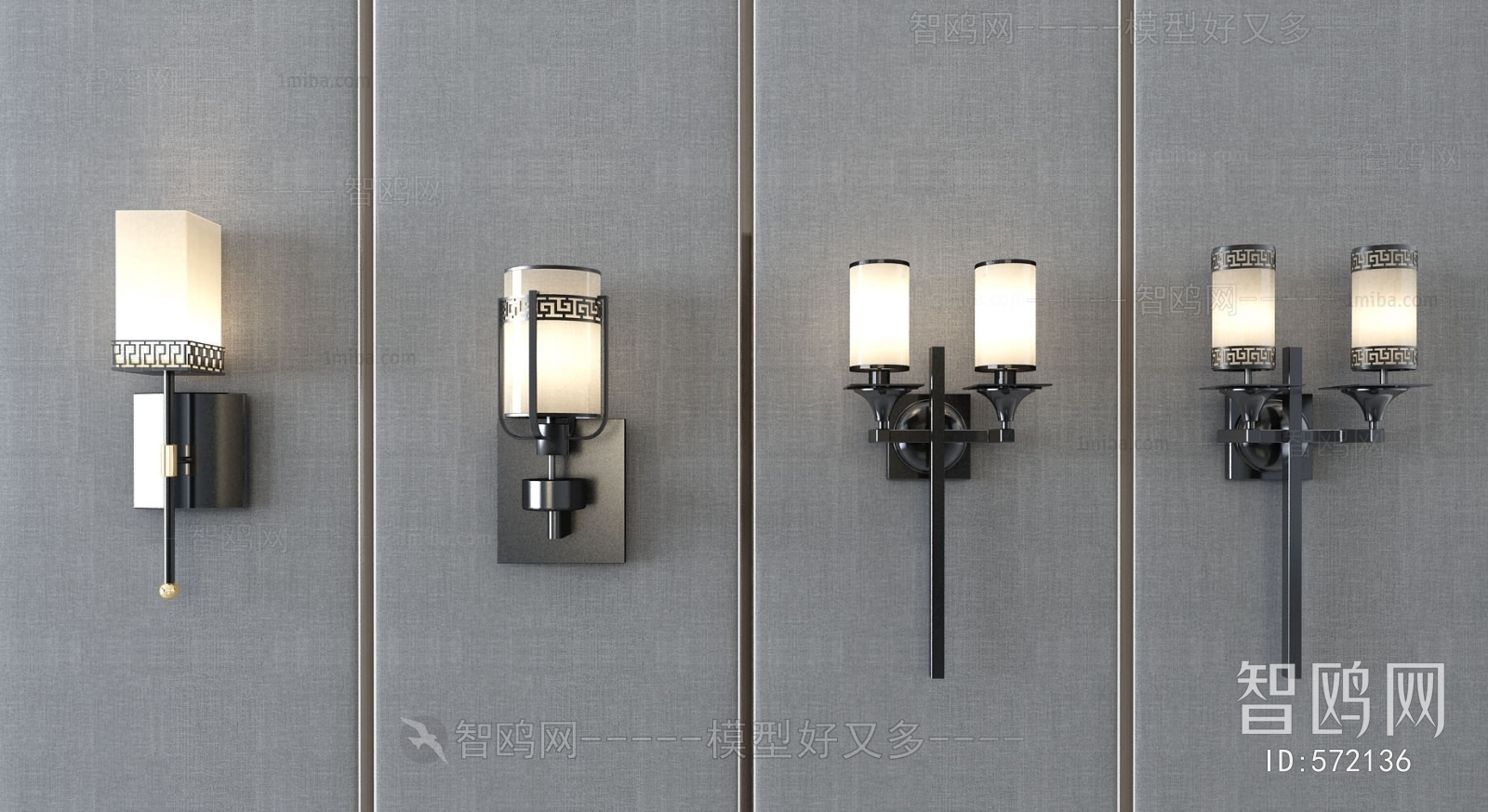 New Chinese Style Wall Lamp