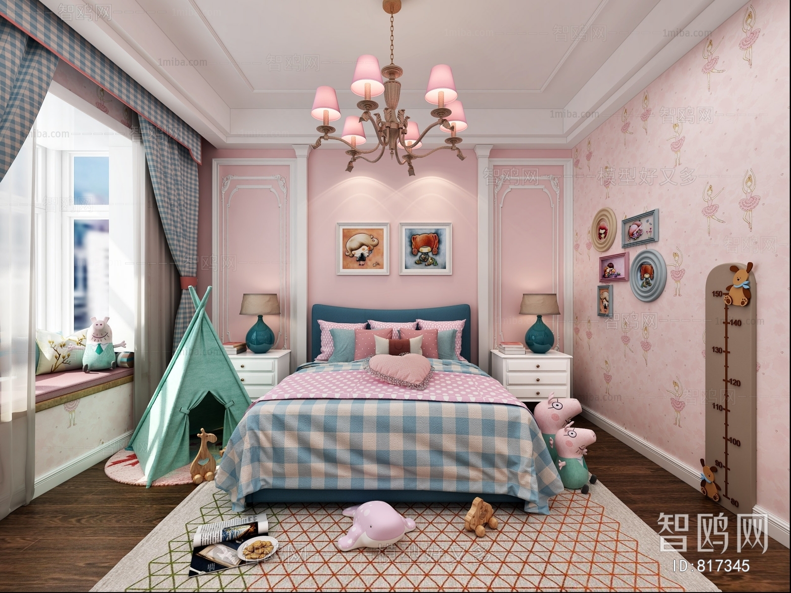 Simple European Style Girl's Room Daughter's Room