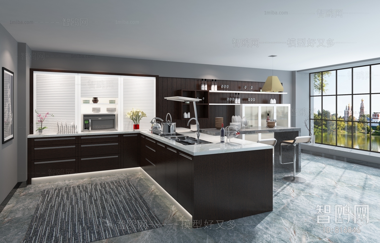 Modern Open Kitchen