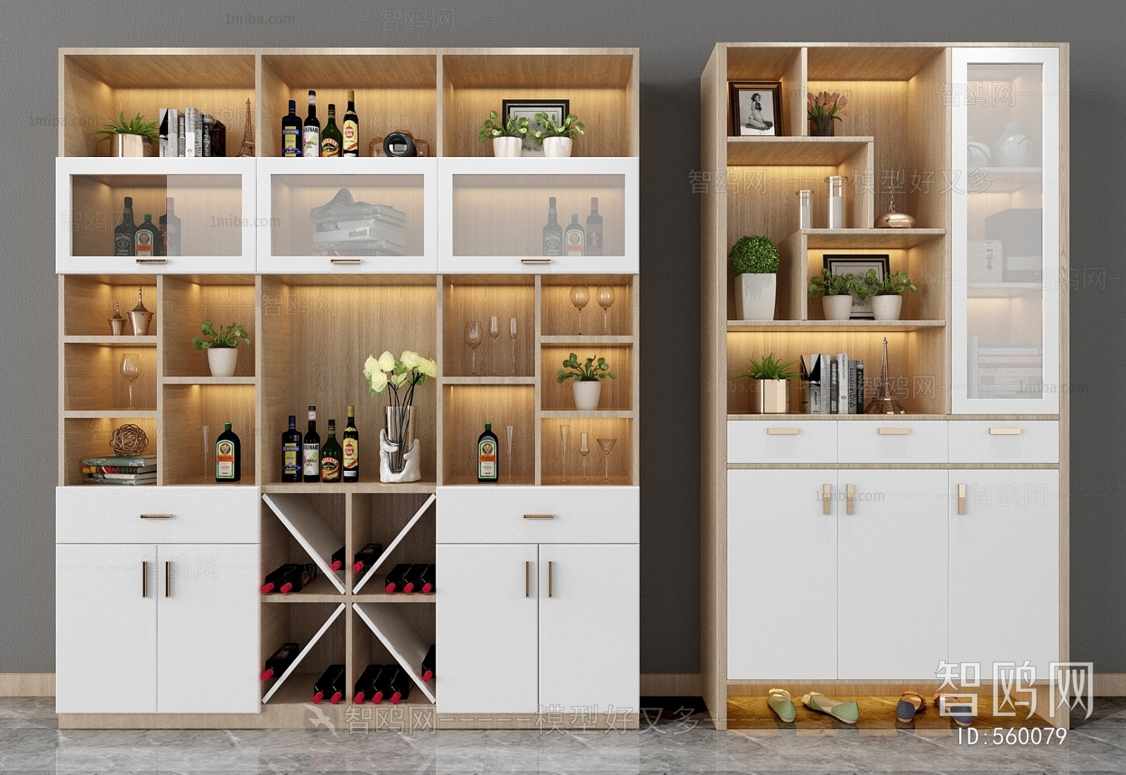 Nordic Style Wine Cabinet