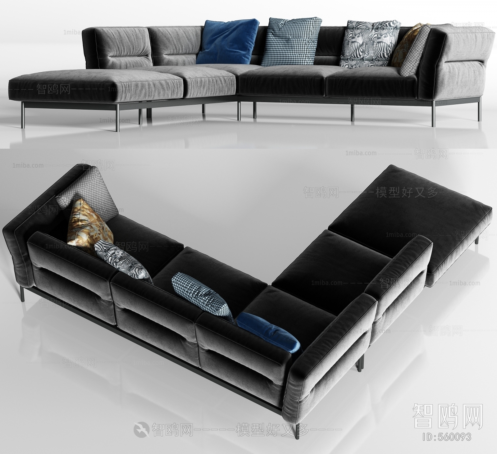 Modern Multi Person Sofa