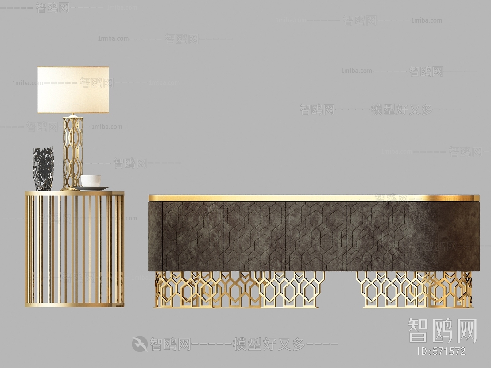 New Chinese Style Decorative Cabinet