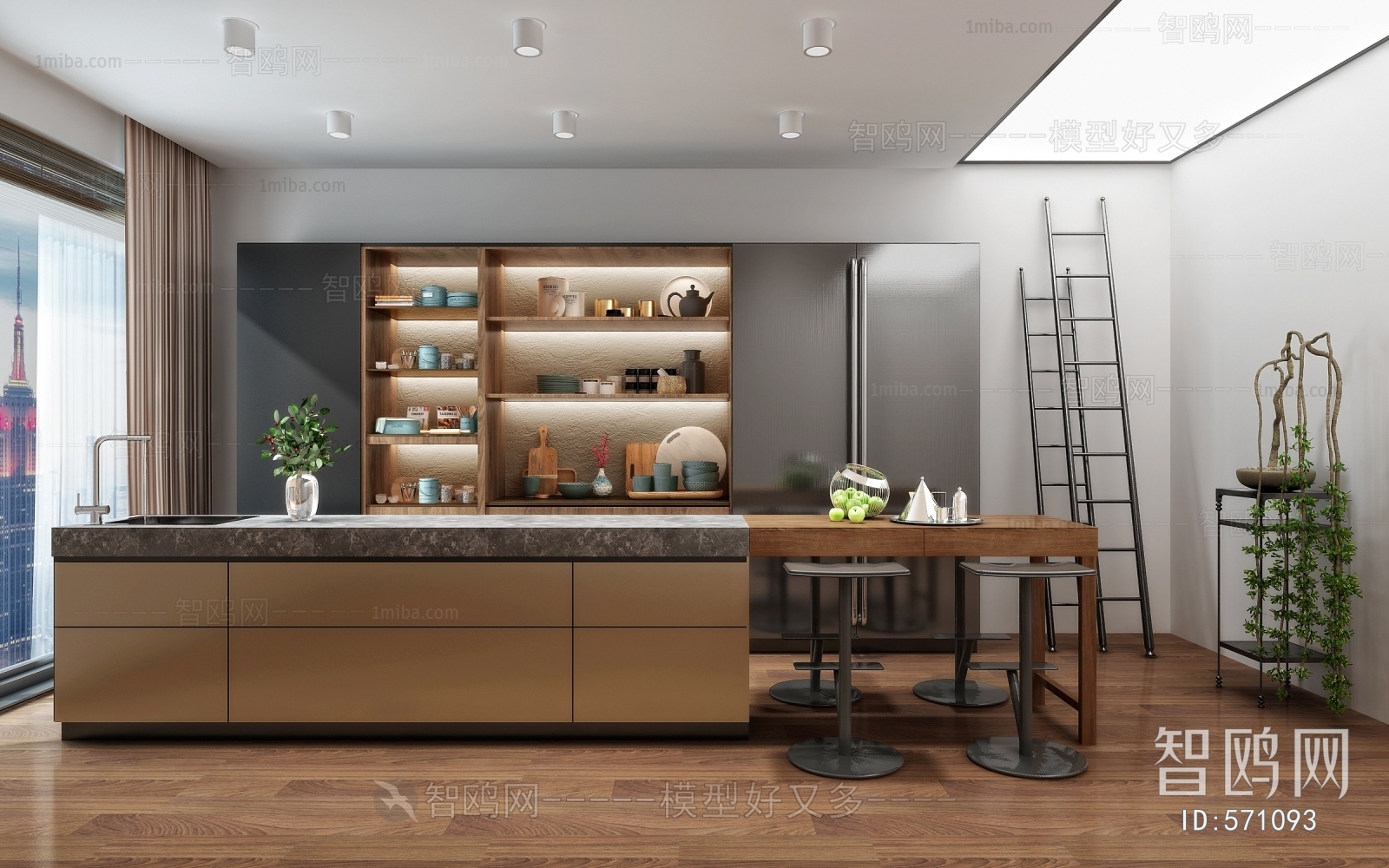 Modern Open Kitchen