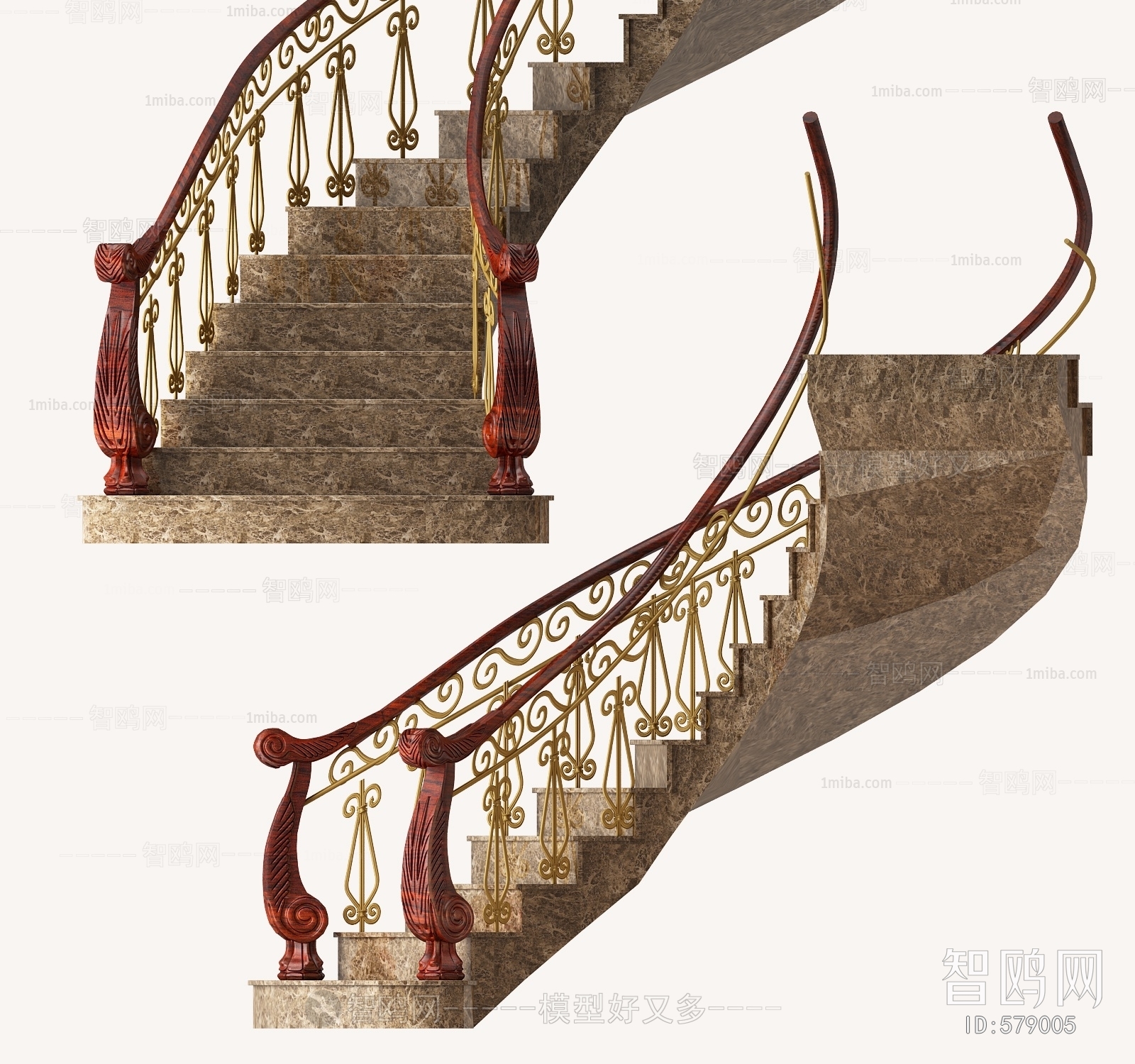 Simple European Style Stair Balustrade/elevator