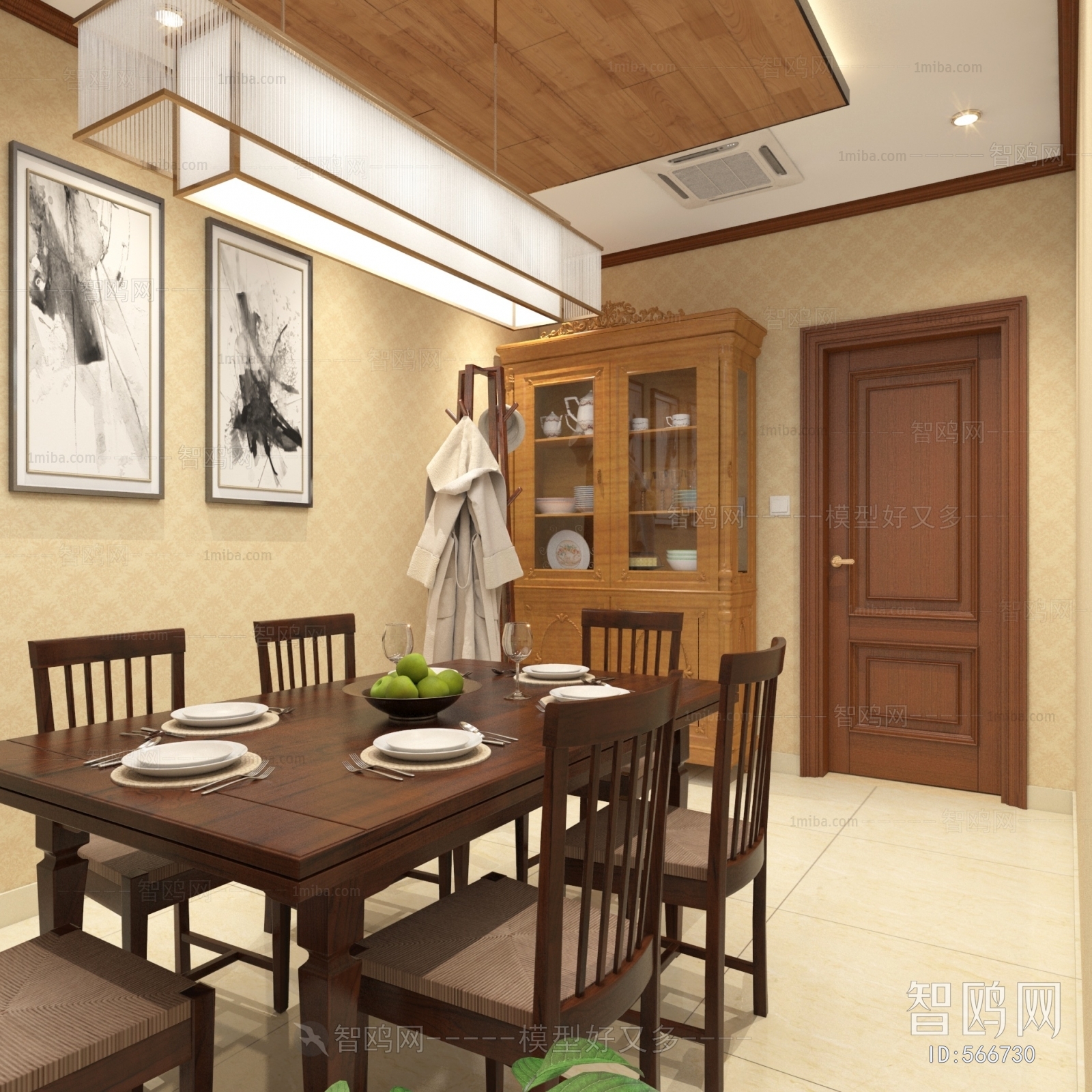 New Chinese Style Dining Room