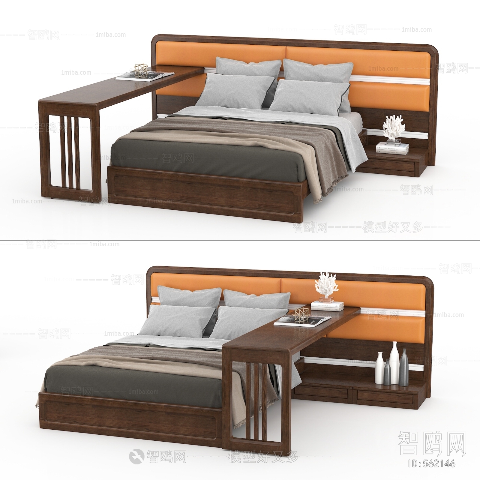 New Chinese Style Double Bed