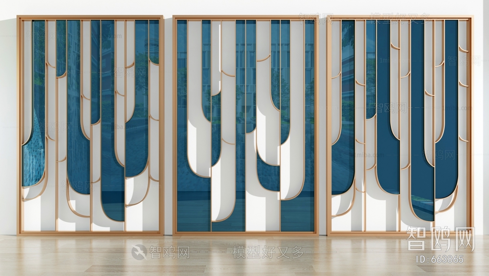 Modern Metal Screen Partition